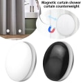 Miniatyrbillede 5 af 9: 1/10 stk magnetiske gardinlodder vandtætte bruseforhæng magneter sorte 1 stk