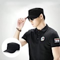 Miniatyrbilde 2 av 5: Unisex Klassisk Army Cap Flat Top Plain Hat, Justerbar Fashionable Military Sport Caps, Cadet Cap, Pustende Utendørs Hatter