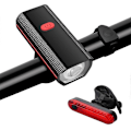 Miniatyrbillede 1 af 5: Cykelforlygte til natkørsel, USB-opladelig BMX-lygte, cykellampe Red