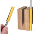 Miniatyrbillede 2 af 5: 2 stk. 8mm lige rillefræsere Carbide lige fræser bits ekstra lang skaft lige fræsere flush trim fræser bits 50mm 76mm
