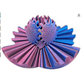 Miniatyrbild 1 av 5: Innovativ 3D-tryckt Växelkula Rotationsleksak Intellektuell Leksak för Barn Rotationsväxelkulsmodell Dekorationer Hetaste Fidget-föremålet laserredblue 10cm