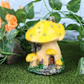 Miniatyrbild 8 av 8: Miniatyr svamphus svamp prydnad terrarium tillbehör svamp hus miniatyr svamp hus statyer tillbehör för terrarium dekor glas prydnader Yellow