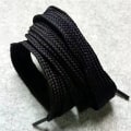 Miniatyrbillede 6 af 10: 3 farver 1,5 cm brede snørebånd Unisex polyester snørebånd Dobbelt sort null black null