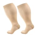 Kompressionsstrumpor Stöd Knästrumpor beige XXL