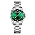 Pikkukuva 1 / 5: 6 Väriä Chenxi Merkki Kellon Luksus Naiset Vapaa-ajan Kellot Vedenkestävä Kellon Naiset Muoti Pukeutua Rhinestone Rannekello Cx021b 021B Green Dial