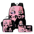 K-Pop Demon Hunter Ryggsäck med Lunchlåda & Pennfodral för Skolan-FA- 3PCWKH023 3PCWKH023