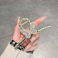 Miniatyrbillede 1 af 5: 2022 Koreansk Malet Sommerfugl Hårklemmer Kvinder Mode Hårklo Elegant Stor Metal Krabbe Haj Klips Kvinde Hårpynt 9