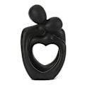 Miniatyrbillede 1 af 5: Par Skulptur Minimalistisk Resin Kærlighedsstatue Skrivebord Abstrakt Par Statue til black