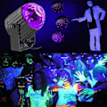 Miniatyrbilde 4 av 5: UV Svart Lys Ultraviolett DJ Diskokule Scene Flomlys Svartlys for Glow Party Halloween Jul Dans Bar Fluorescerende Plakat 1 PCS EU plug