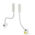 Miniatyrbillede 7 af 8: Sy LED symaskine 20 lys energibesparende lampe svanehals arbejdslampe EU AC 110‑250V