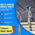 Miniatyrbillede 3 af 5: T13 Actionfigur, Titan 13 Actionfigur med 4 typer af våben og 3 typer af hænder, T13 3D-printet multi-leddet actionfigur[HK] Transparent Transparent