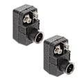 Miniatyrbillede 1 af 5: 2 stk Hurtig Push-On Ohm Matching Balun 75-300 Ohm TV Signal Adapter
