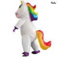 Miniatyrbillede 5 af 5: latable Enhjørning Kostume Oppustelig Enhjørning Kostume Til Børn Voksne Cosplay Fantasia Party latable Jumpsuit enhjørning