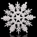 Miniatyrbillede 1 af 5: Piao Store Stort Sæt Snefnug (5 stk) Hvide Glitrende Snefnug 12 cm Julepynt Hængende Ornamenter Vindue Dekoration Vinter Udendørs Dekorationer$Snefnug