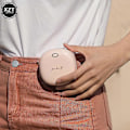Miniatyrbillede 4 af 5: 2023 Ny Mini Bærbar Hængende Talje Hals Ventilator Håndfri USB 3 Hastighed Justerbar Luftkøler Drop Shipping Sommer Udendørs Pink