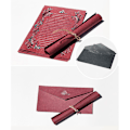 Miniatyrbillede 3 af 5: Vintage Brevpapir med Linjer til Personlige Breve Blank leather