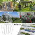 Miniatyrbild 10 av 10: U-formade tältpinnar Galvaniserade Säkra marken Staple's Garden 1 silverA 10CM