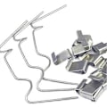 Miniatyrbilde 3 av 5: (XPDd) 100 stk. drivhusglassklemmer, rustfrie stål W-formede klemmer, mini drivhusklemmer for drivhus hage glasshus