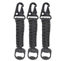 Miniatyrbilde 3 av 8: 3-pakks multifunksjonell flaskeåpner Paracord Karabinkrok Lanyard Antiskli Utendørs Anheng