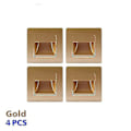 Miniatyrbillede 1 af 5: Indbygget LED Vægskinne PIR Bevægelsessensor Trappe Lys AC85-265V Trinlys Gangbelysning Indendørs Vægskinne 4pcs Gold Sensor
