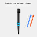 Miniatyrbillede 5 af 5: Fidget Spinner Pen Fidget Pen Spinner med ABCD Rotationshætte Hjælp Beslutningsfremstilling Anti Stress Angst Reducerende Kuglepenne Gadget Kreativ Stress Re White