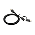 Miniatyrbilde 2 av 5: Smarttelefon til skriver OTG-kabel Micro USB & Type C til USB-B-ledning Datakabel 1m