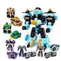 Miniatyrbillede 1 af 5: Transformer Bilrobot Mecha Super Change God of War Tank Flyvemaskine Model Tegneserie Legetøj Puslespil Børn Drenge Farmer cart