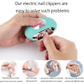 Miniatyrbild 3 av 5: (blå) Elektrisk Nagelklippare För Tjocka Naglar Automatisk Och Säker Elektrisk Nagelklippare För Omsorgspersonal, Äldre, Vuxna Och Barn