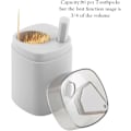 Miniatyrbild 3 av 5: 3 st Tandpetarhållare Dispensrar Pop-Up Exklusive andra föremålAutomatisk Tandpetare Dispenser för Kök Restaurang Förtjockande Tandpetare Behållare Po