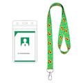 Miniatyrbillede 1 af 4: Solsikke lanyard med kortholder Inkluderer bærbare solsikke lanyards Grøn 1 Green 1