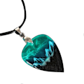 Miniatyrbild 1 av 4: Norrsken Gitarrplock Halsband för Gitarrälskare Trendigt Halskedje Smycke Present