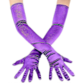 Miniatyrbild 1 av 5: Satin Långa Handskar, Kompatibla med Bröllopshandskar för Kvinnor, Prestandahandskar, Satinhandskar Purple