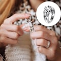 Miniatyrbild 5 av 5: 10 st justerbara stickningsöglor virkade ringar kattformade ormar formade öppna ringgarnsguide metall stickning tumme