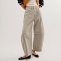Miniatyrbillede 4 af 5: Wide Leg Denim Bukser Komfortable Åndbare Bukser til Dates og Transport Black M