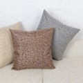 Miniatyrbilde 3 av 5: Putevar i lin-look for hjemmet, dekorative, til sofa, soverom, bil, med glidelås Khaki 45*45cm