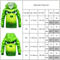 Miniatyrbillede 2 af 4: Christmas Kids Green Angry Hættetrøjer 130