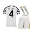 Miniatyrbillede 1 af 6: Børne/voksne Juventus hjemmefodboldsæt og sæt DYBALA-10-Orange DE LIGT-4-white 24