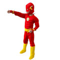 Pikkukuva 2 / 5: Flash-cosplay-asut lapsille Yksiosainen kansi Red L XL