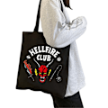 Miniatyrbillede 4 af 4: Stranger Things 4 Canvas Tote Bag Dame Daily Portable Shopping Black