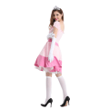 Miniatyrbild 4 av 10: Princess Peach Kostym För Kvinnor Halloween Cosplay Klänning XL