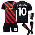 Miniatyrbillede 3 af 6: Manchester City Udebane 22/23 fodboldtrøje Voksne GREALISH 10 Med sok Unnumbered  With sock #22