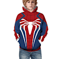 Miniatyrbild 4 av 10: Barn Pojke Flicka Spiderman 3D Printed Långärmad Hoodies Tröja Red