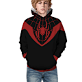 Miniatyrbild 7 av 10: Barn Pojke Flicka Spiderman 3D Printed Långärmad Hoodies Tröja Red