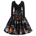 Pikkukuva 4 / 7: Halloween pitkähihainen painettu mekko Red Witch S