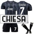 Miniatyrbild 1 av 2: 22-23 Juventus Kits Fotbollströja för vuxen träningsdräkt W CHIESA 7 Kids 22(120-130CM)
