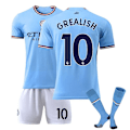 Miniatyrbild 1 av 2: Manchester City tröja 22-23 Fotbollströja Mci tröja GREALISH 10 Kids 22(120-130)