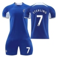 Miniatyrbillede 4 af 5: 23-24 Chelsea hjemme nr. 7 Sterling Nr. 8 Enzo Fodboldtrøje Sportstøj 20