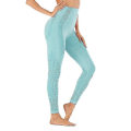 Pikkukuva 2 / 3: Naisten saumattomat Leggingsit Housut Korkea vyötärö harjoitus Kuntosali Booty Butt Lifting Pants housut Nainen Juoksu-c Sky blue S