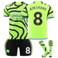 2324 Arsenal Borte Grønn Trøye Sett med Sokker No.8 ØDEGAARD No.8 ØDEGAARD 22