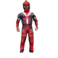 Miniatyrbillede 1 af 6: Deadpool Deluxe børnekostume red 128